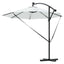 Parasol 294 x 294 x 248 cm Polyester og Aluminium Sandfarvet