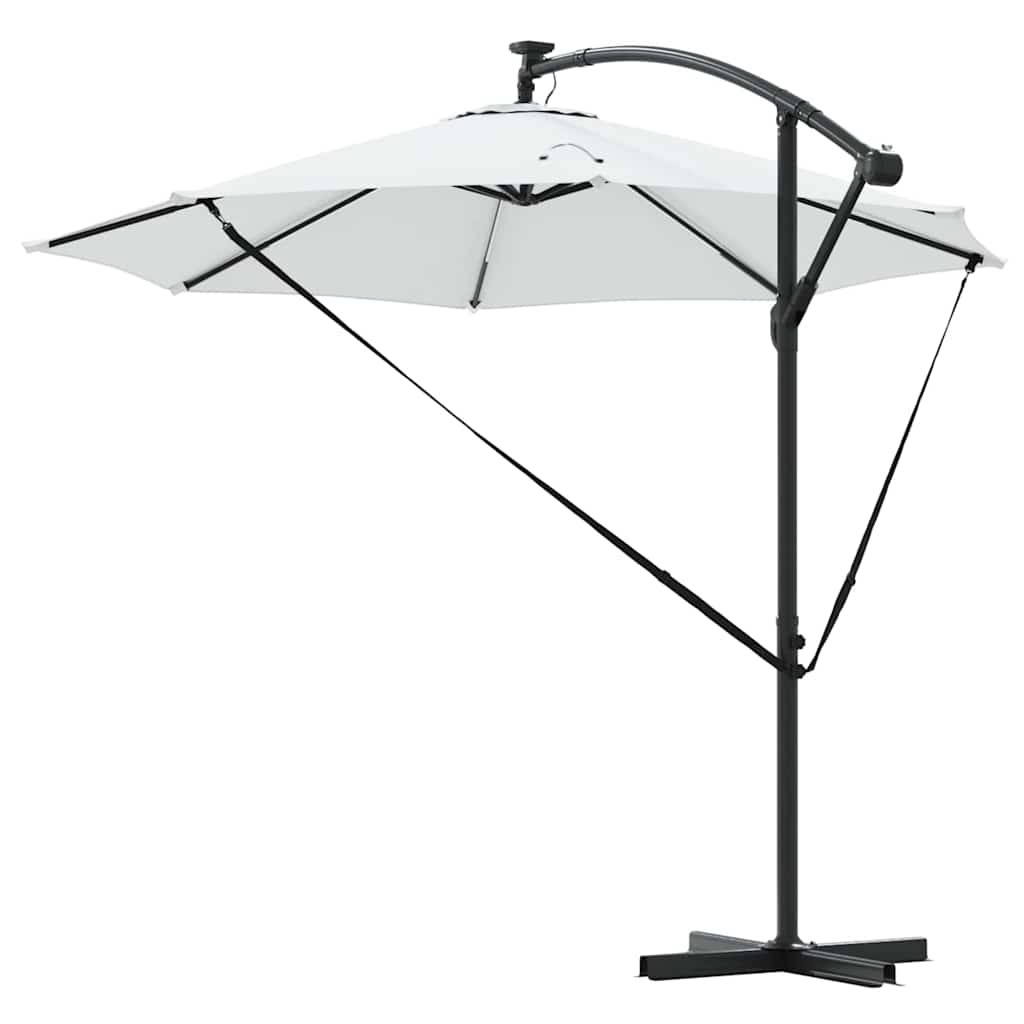 Parasol 294 x 294 x 248 cm Polyester og Aluminium Sandfarvet