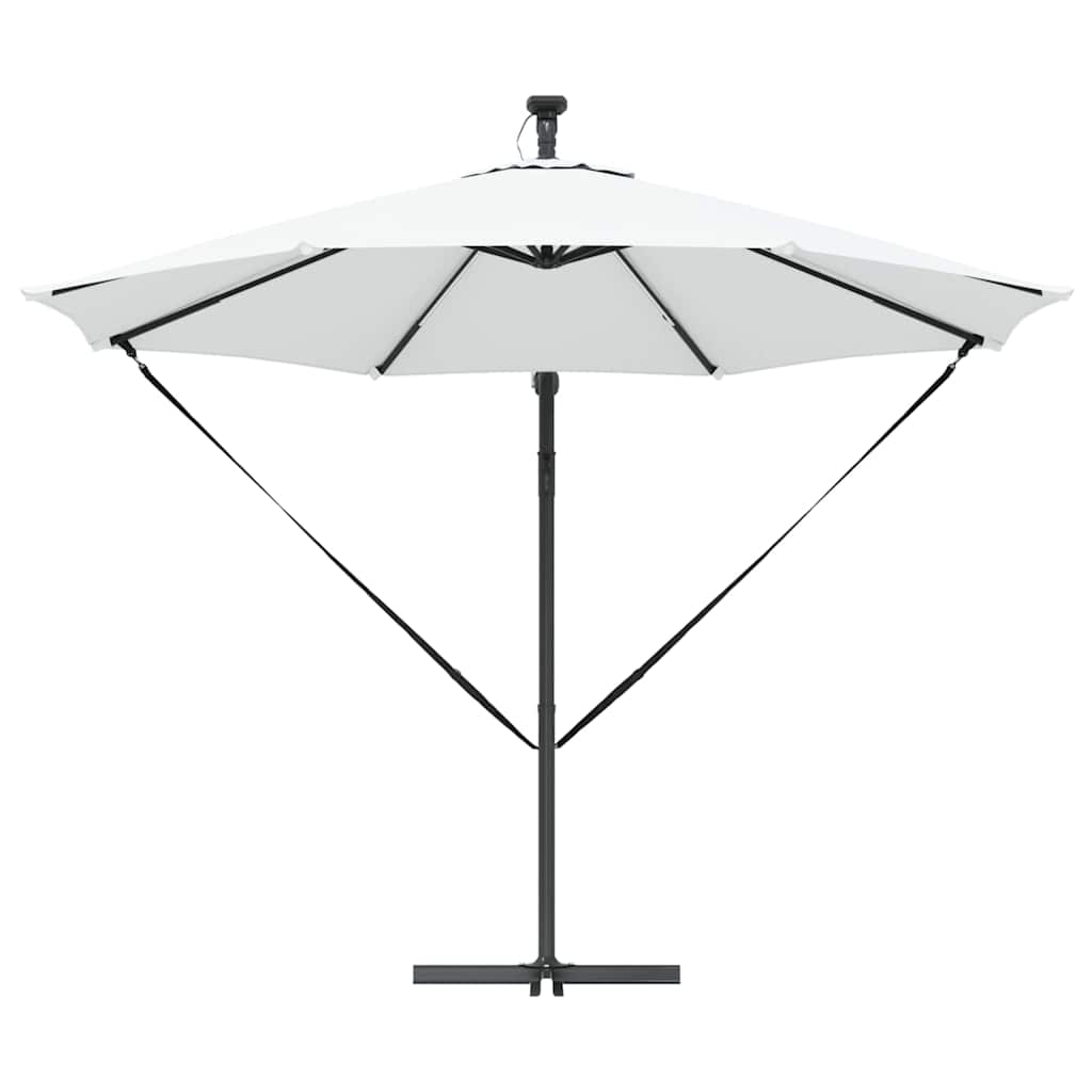 Parasol 294 x 294 x 248 cm Polyester og Aluminium Sandfarvet