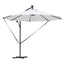 Parasol 294 x 294 x 248 cm Polyester og Aluminium Sandfarvet