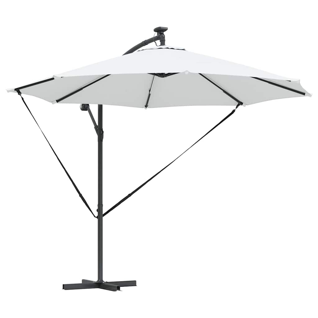 Parasol 294 x 294 x 248 cm Polyester og Aluminium Sandfarvet