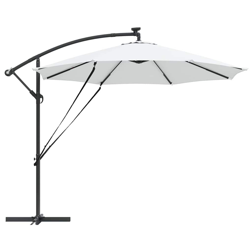 Parasol 294 x 294 x 248 cm Polyester og Aluminium Sandfarvet