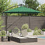 Parasol 294 x 294 x 248 cm Polyester og Aluminium Grøn