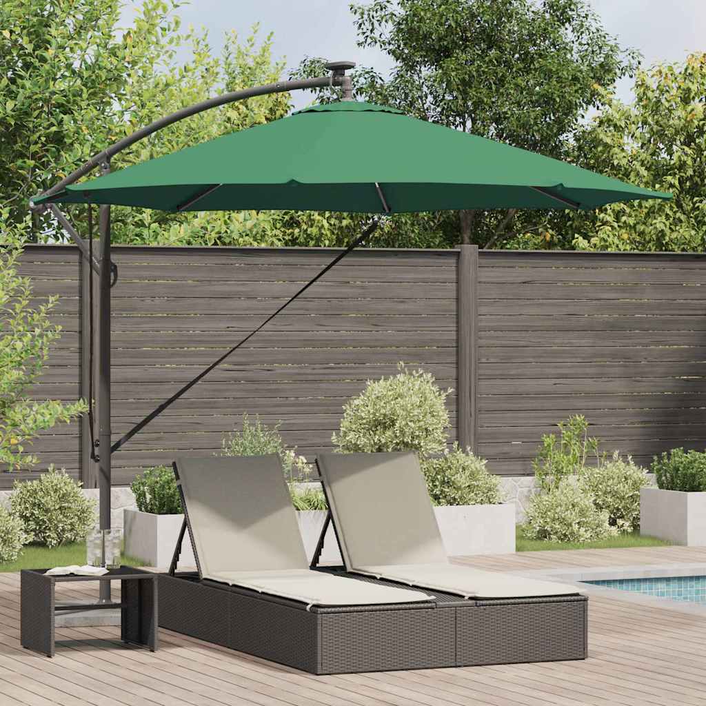 Parasol 294 x 294 x 248 cm Polyester og Aluminium Grøn