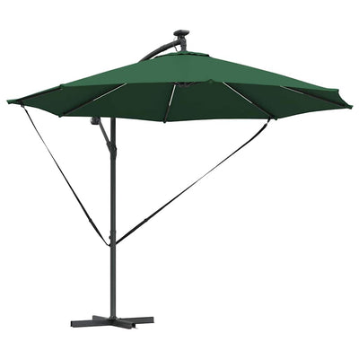 Parasol Grøn 294 x 294 x 248 cm Polyester og Aluminium