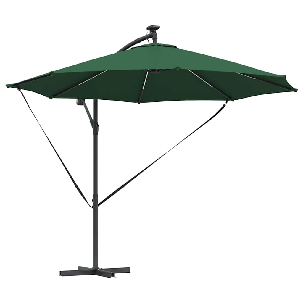 Parasol 294 x 294 x 248 cm Polyester og Aluminium Grøn
