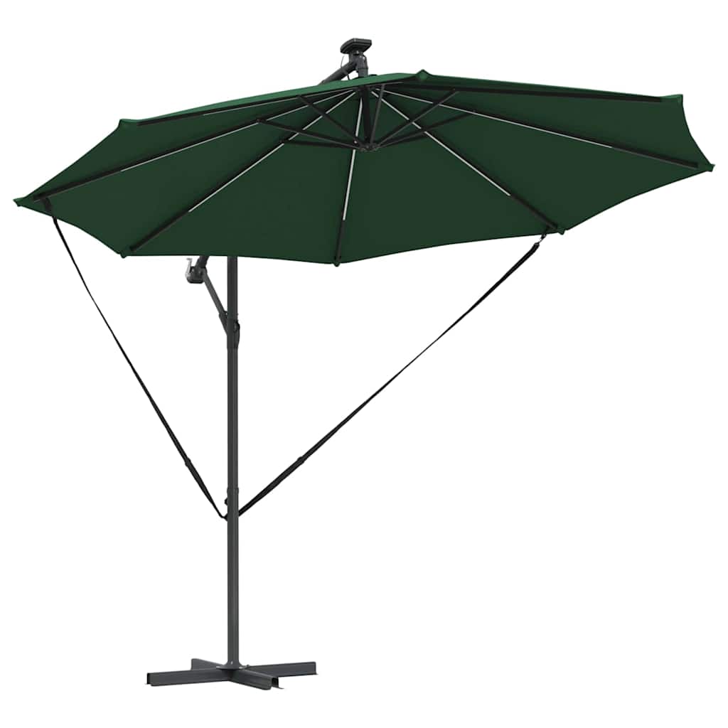 Parasol 294 x 294 x 248 cm Polyester og Aluminium Grøn
