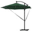 Parasol 294 x 294 x 248 cm Polyester og Aluminium Grøn