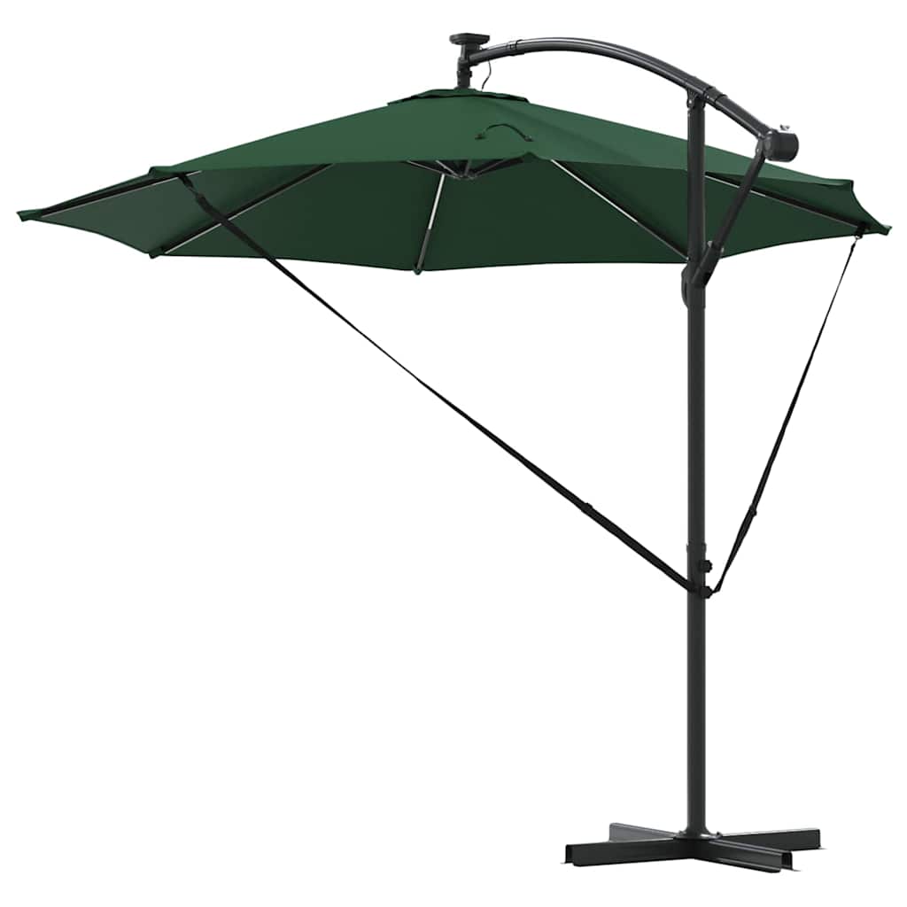 Parasol 294 x 294 x 248 cm Polyester og Aluminium Grøn