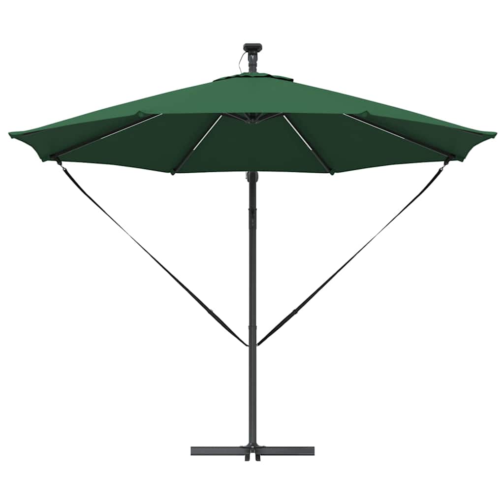 Parasol 294 x 294 x 248 cm Polyester og Aluminium Grøn