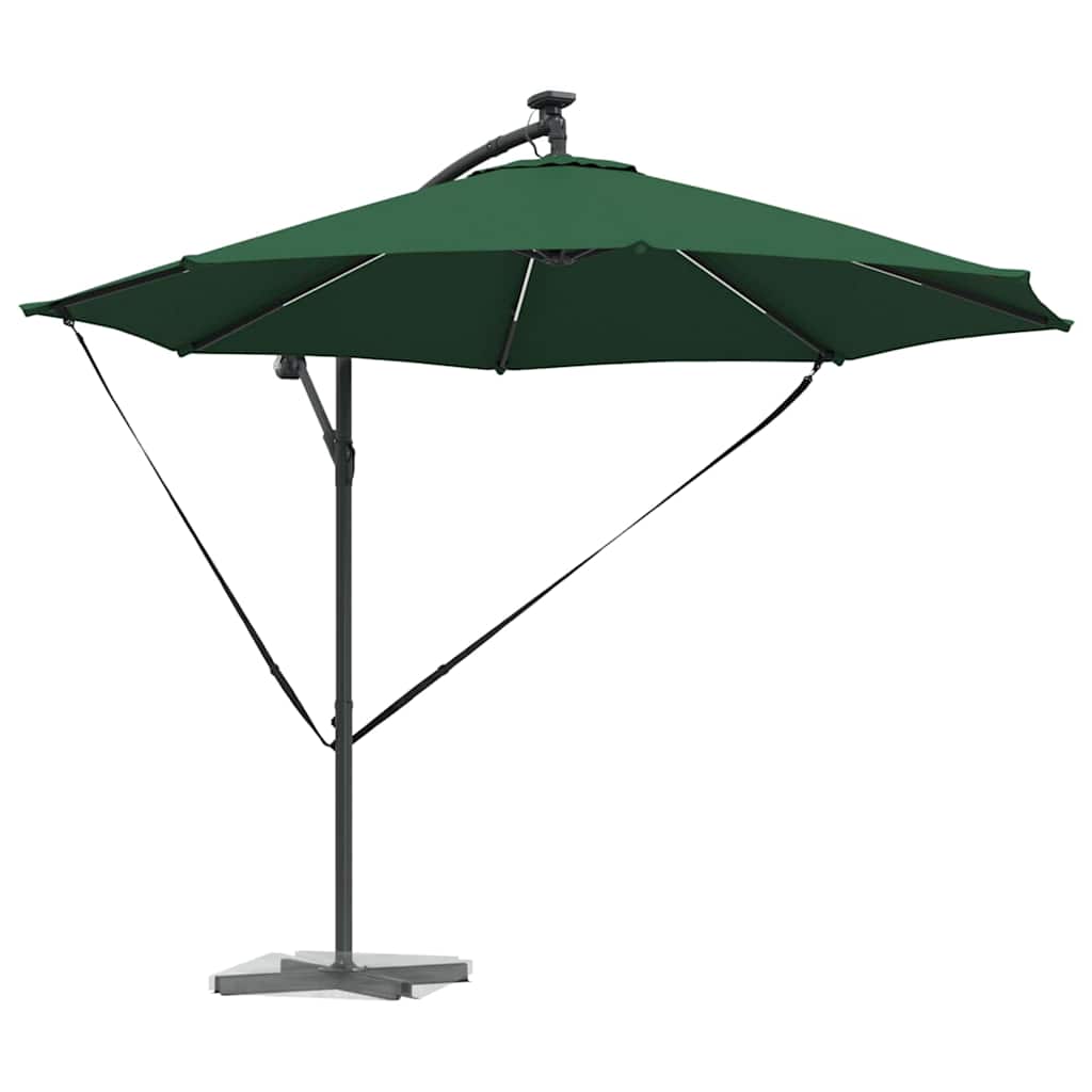 Parasol 294 x 294 x 248 cm Polyester og Aluminium Grøn