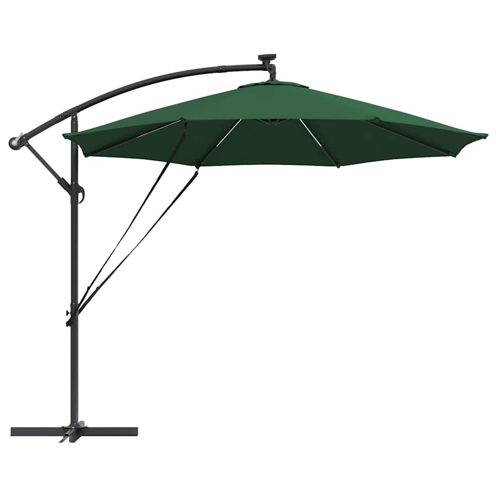 Parasol 294 x 294 x 248 cm Polyester og Aluminium Grøn