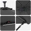 Parasol 294 x 294 x 248 cm Polyester og Aluminium Antracit