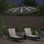 Parasol 294 x 294 x 248 cm Polyester og Aluminium Antracit
