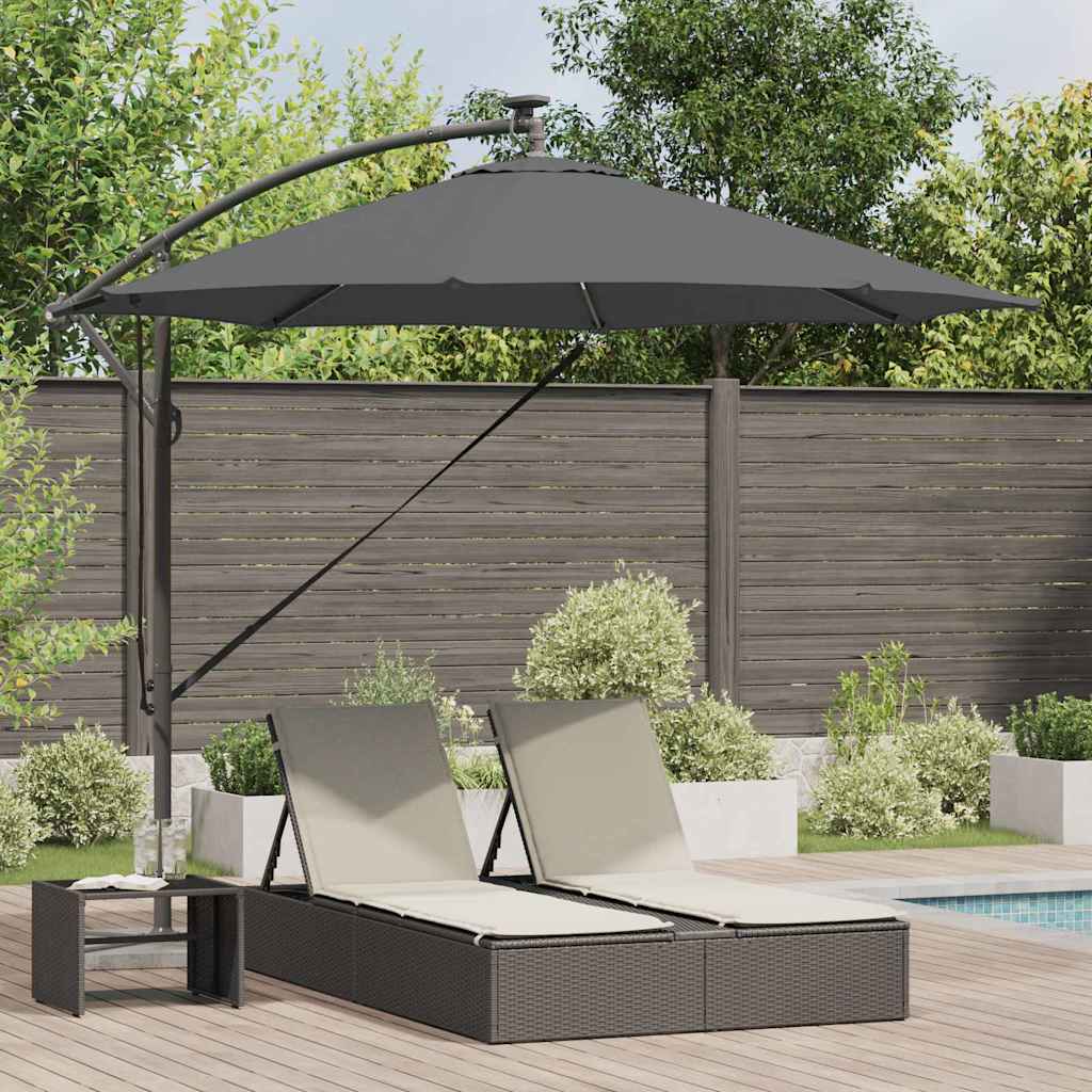 Parasol 294 x 294 x 248 cm Polyester og Aluminium Antracit