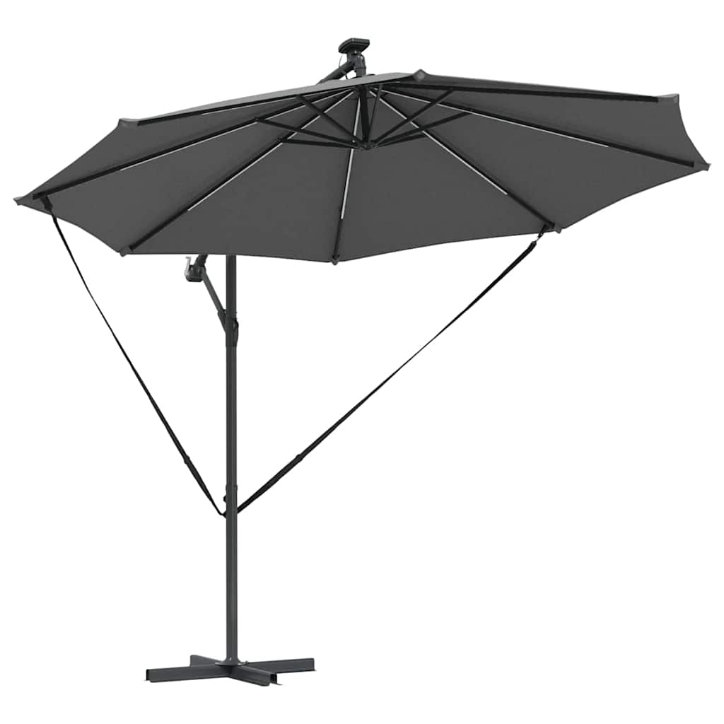 Parasol 294 x 294 x 248 cm Polyester og Aluminium Antracit