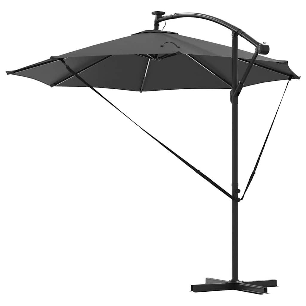 Parasol 294 x 294 x 248 cm Polyester og Aluminium Antracit