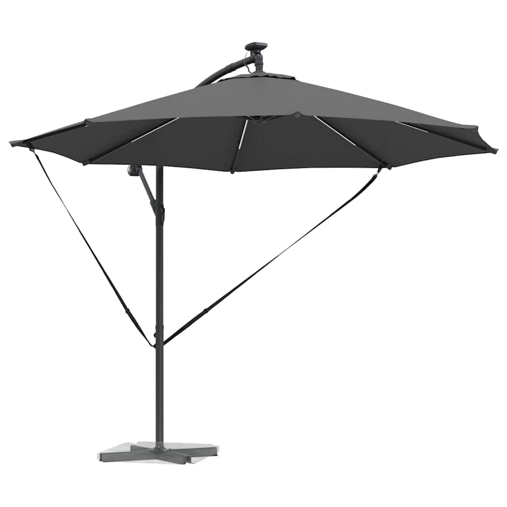 Parasol 294 x 294 x 248 cm Polyester og Aluminium Antracit