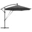 Parasol 294 x 294 x 248 cm Polyester og Aluminium Antracit