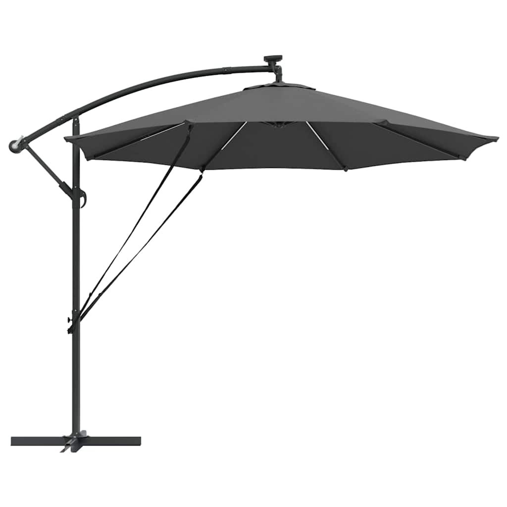 Parasol 294 x 294 x 248 cm Polyester og Aluminium Antracit