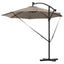 Parasol Gråbrun 294 x 294 x 248 cm Polyester og Aluminium