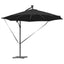 Parasol 294 x 294 x 248 cm Polyester og Aluminium Sort