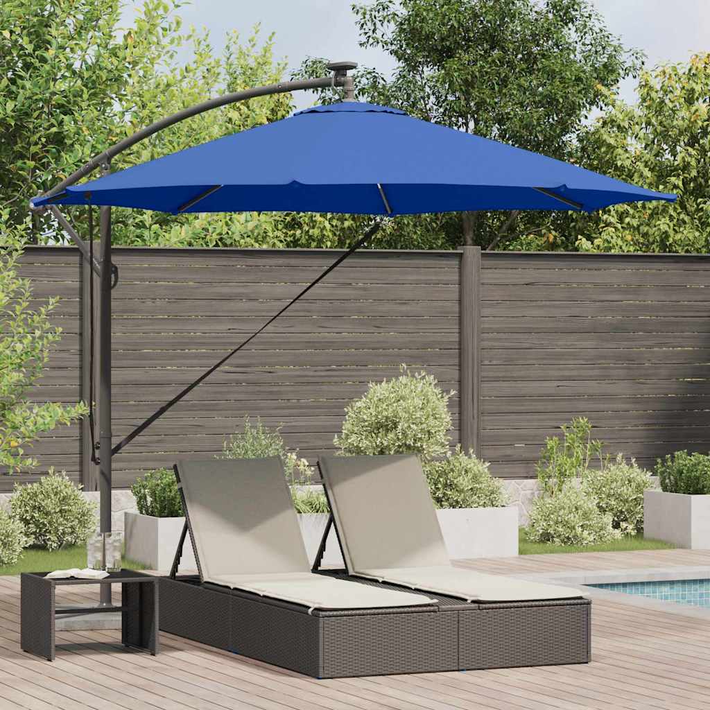 Parasol 294 x 294 x 248 cm Polyester og Aluminium Azurblå