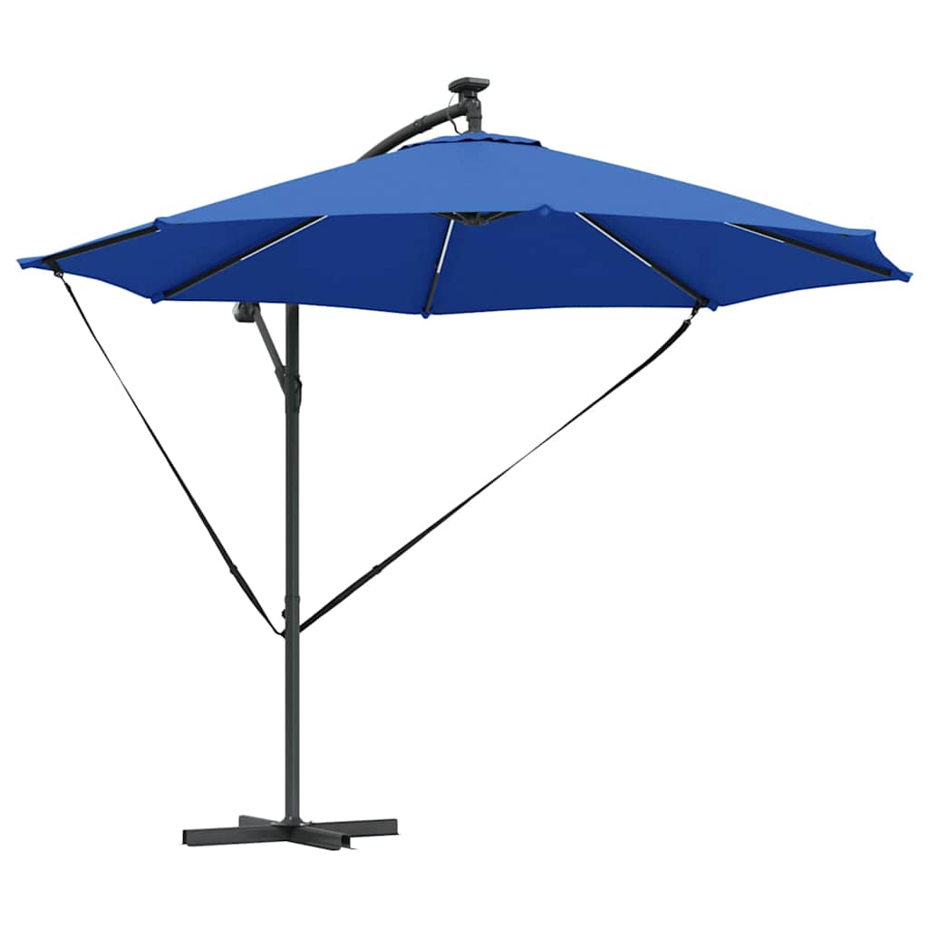 Parasol 294 x 294 x 248 cm Polyester og Aluminium Azurblå