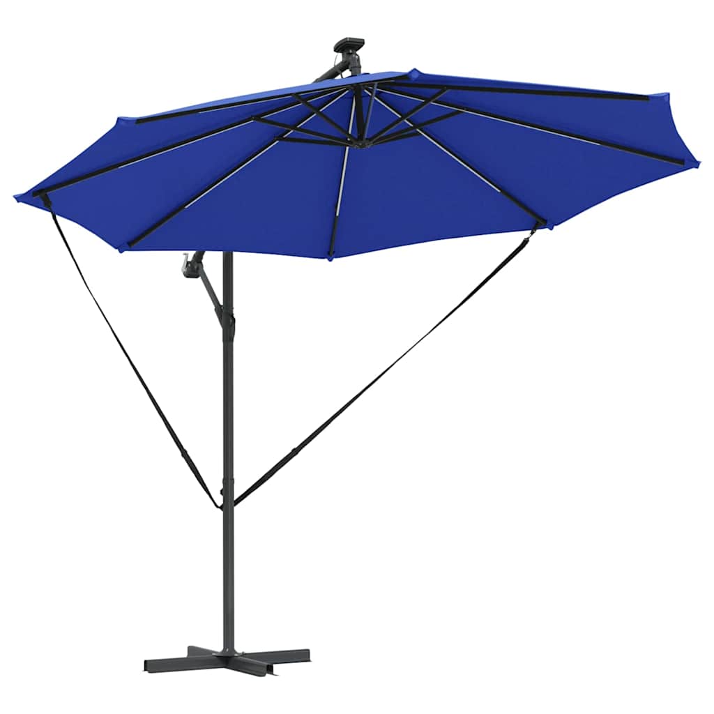 Parasol 294 x 294 x 248 cm Polyester og Aluminium Azurblå