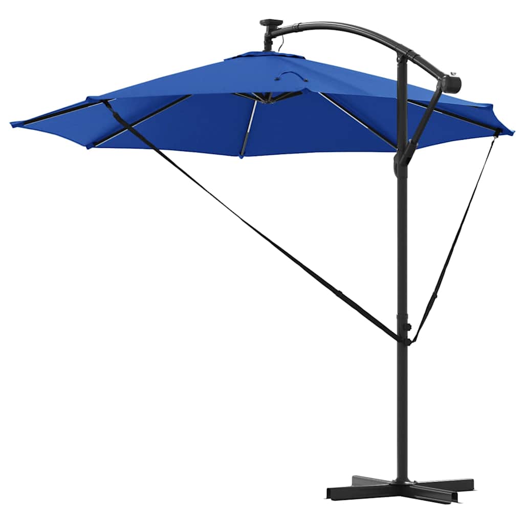 Parasol 294 x 294 x 248 cm Polyester og Aluminium Azurblå