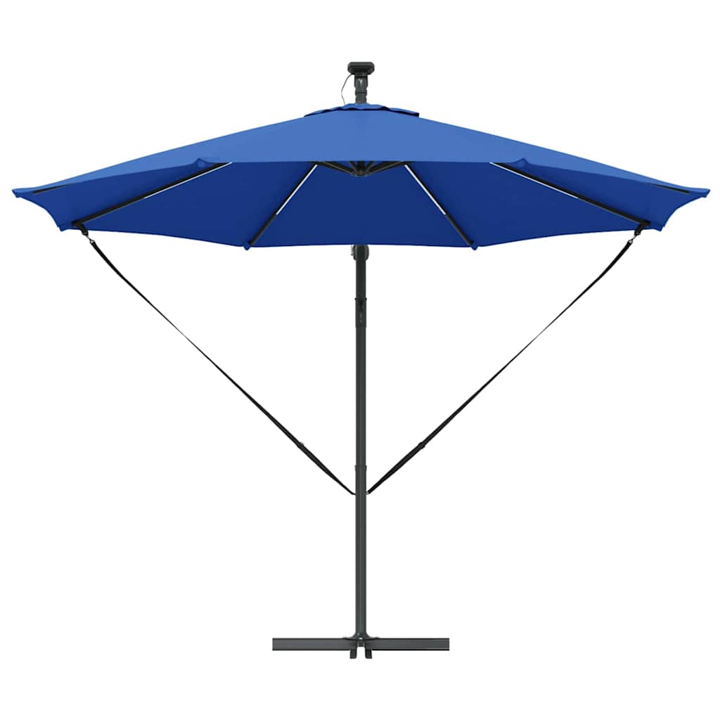 Parasol 294 x 294 x 248 cm Polyester og Aluminium Azurblå