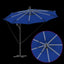 Parasol 294 x 294 x 248 cm Polyester og Aluminium Azurblå
