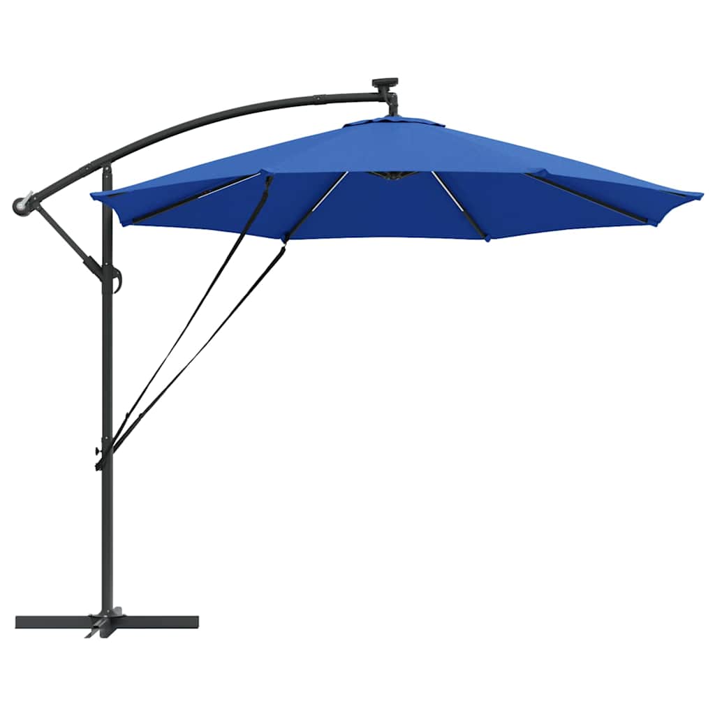 Parasol 294 x 294 x 248 cm Polyester og Aluminium Azurblå