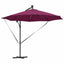 Parasol 294 x 294 x 248 cm Polyester og Aluminium Bordeaux Rød