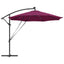 Parasol 294 x 294 x 248 cm Polyester og Aluminium Bordeaux Rød