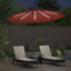 Parasol Terrakotta 294 x 294 x 248 cm Polyester og Aluminium