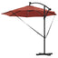 Parasol Terrakotta 294 x 294 x 248 cm Polyester og Aluminium