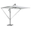 Parasol 294 x 200 x 270 cm Polyester og Aluminium Sandfarvet