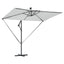 Parasol 294 x 200 x 270 cm Polyester og Aluminium Sandfarvet