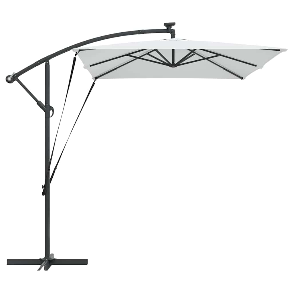 Parasol 294 x 200 x 270 cm Polyester og Aluminium Sandfarvet