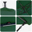 Parasol 294 x 200 x 270 cm Polyester og Aluminium Grøn