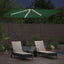 Parasol Grøn 294 x 200 x 270 cm Polyester og Aluminium