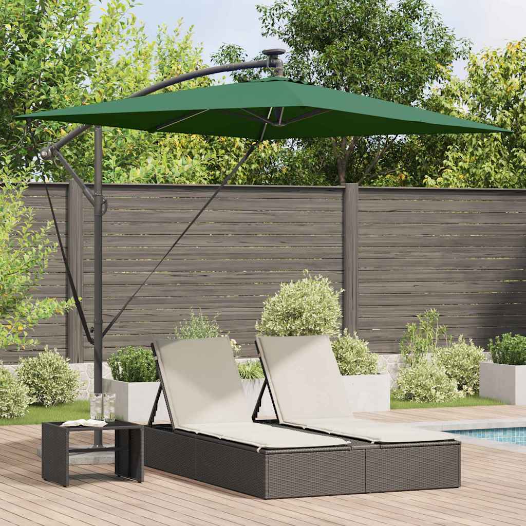 Parasol 294 x 200 x 270 cm Polyester og Aluminium Grøn