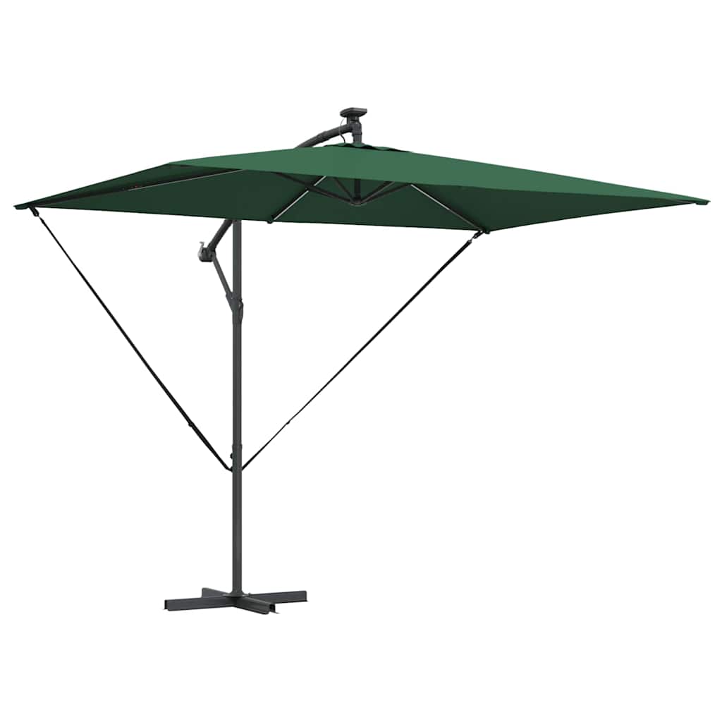 Parasol 294 x 200 x 270 cm Polyester og Aluminium Grøn