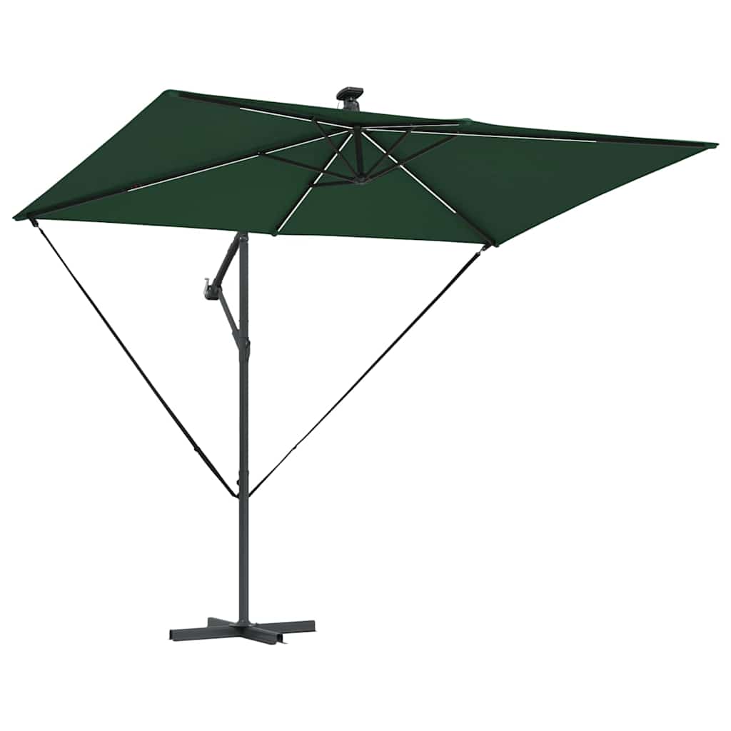 Parasol 294 x 200 x 270 cm Polyester og Aluminium Grøn
