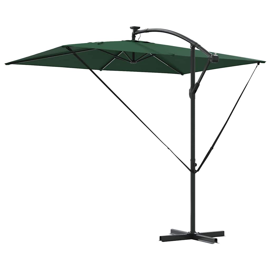 Parasol 294 x 200 x 270 cm Polyester og Aluminium Grøn