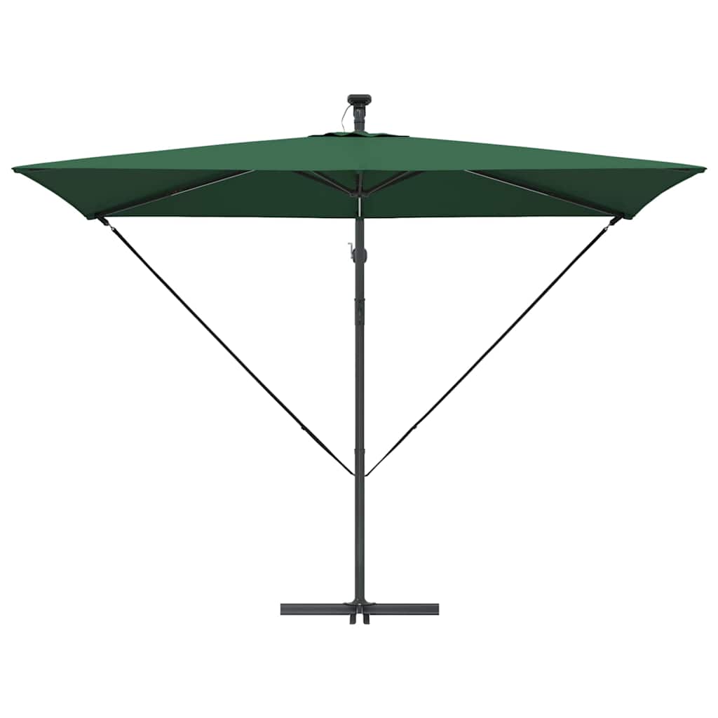 Parasol 294 x 200 x 270 cm Polyester og Aluminium Grøn