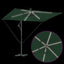 Parasol 294 x 200 x 270 cm Polyester og Aluminium Grøn