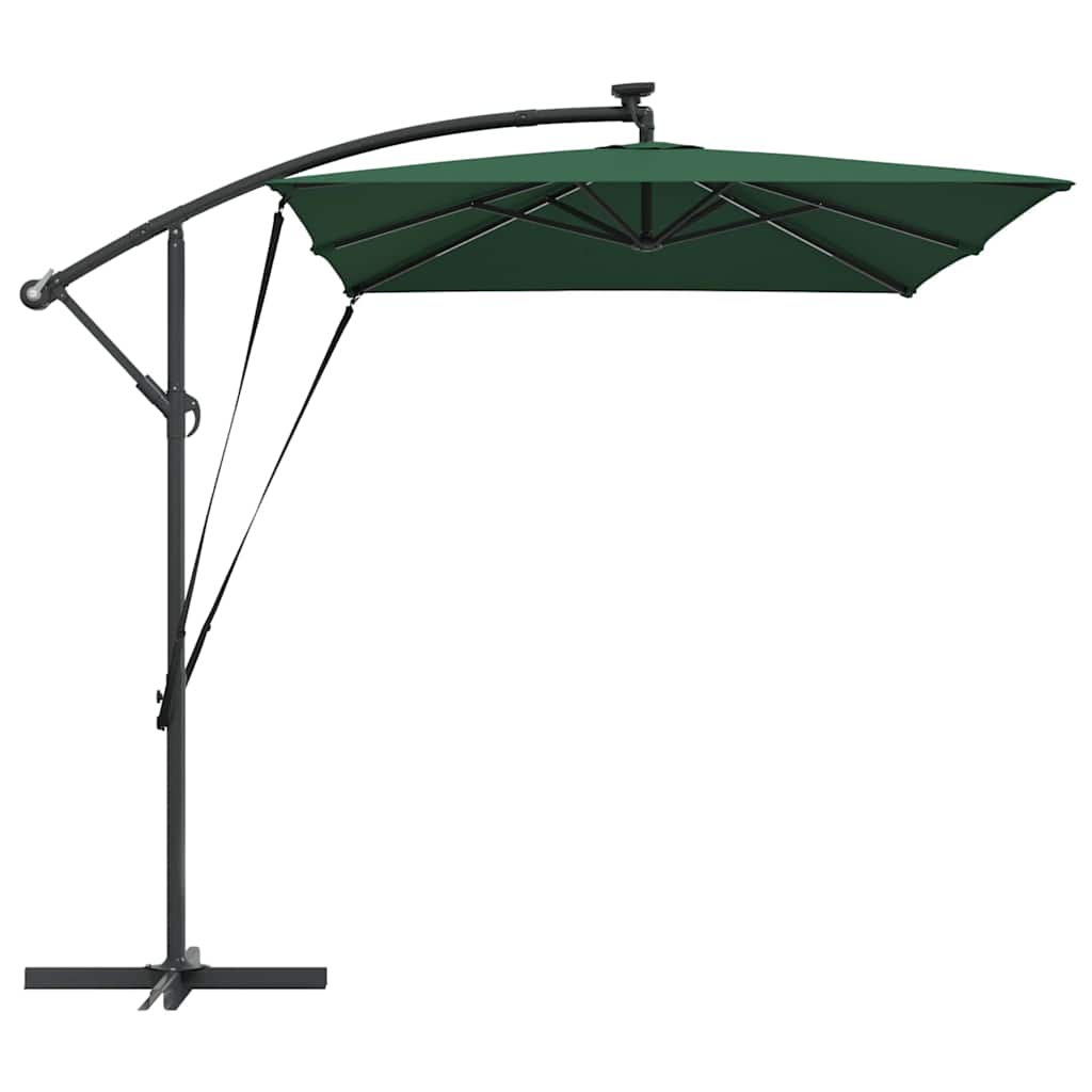 Parasol 294 x 200 x 270 cm Polyester og Aluminium Grøn