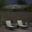 Parasol Antracit 294 x 200 x 270 cm Polyester og Aluminium